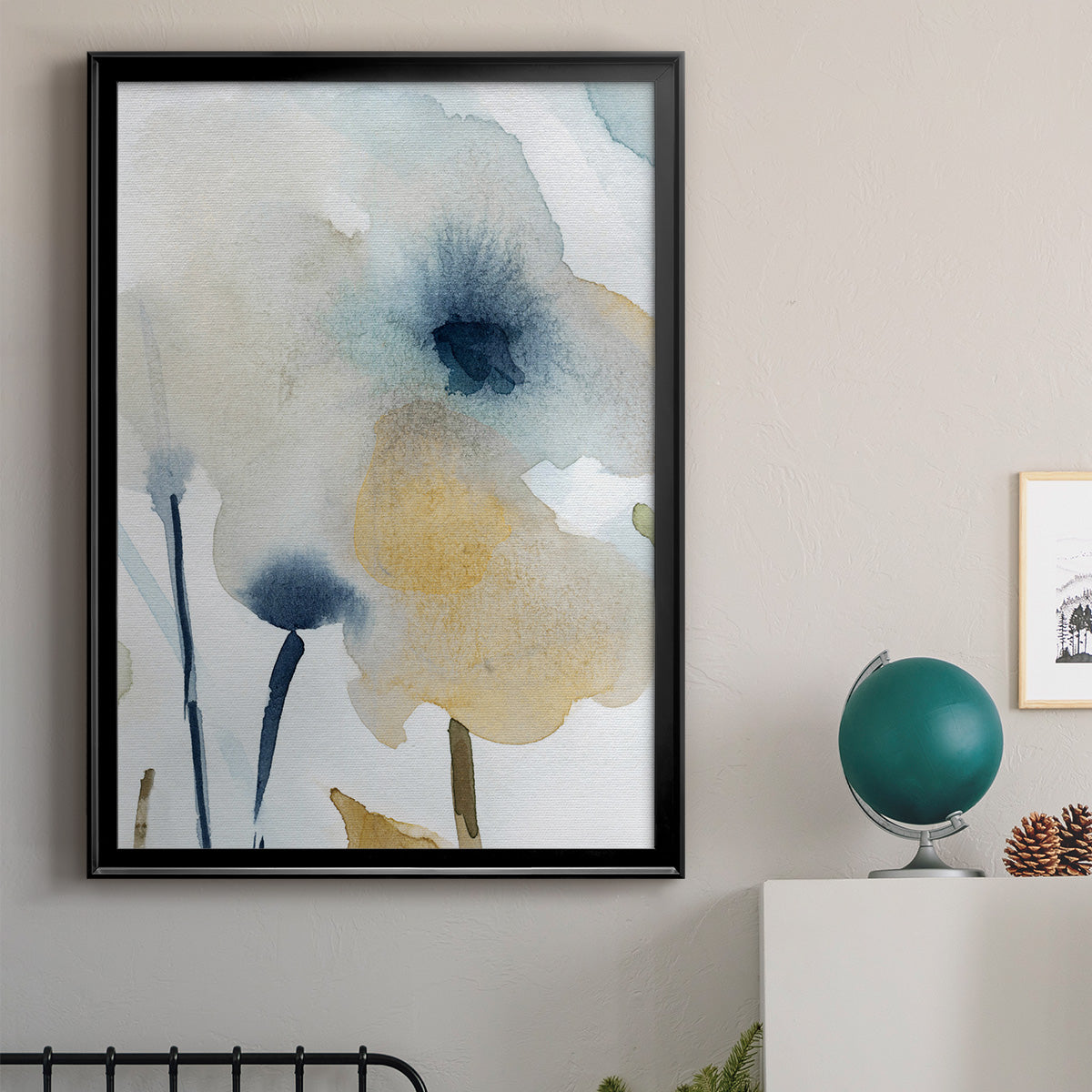 Blooming Wash I - Modern Framed Canvas Print