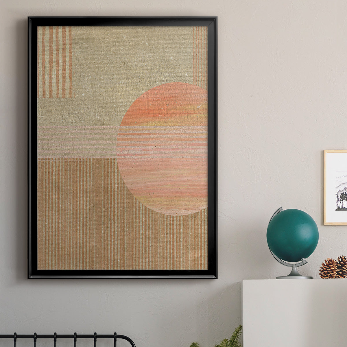 Adobe Sunrise II - Modern Framed Canvas Print