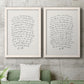 Letter to a Lover I - Premium Framed Canvas 2 Piece Set - Ready to Hang