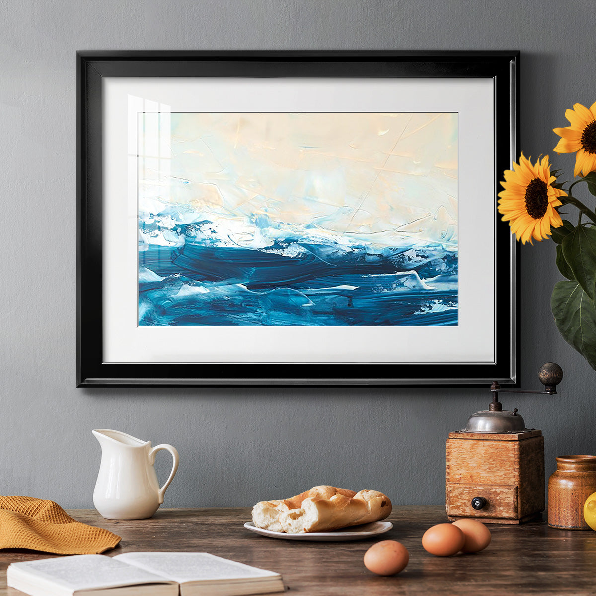 Wave after Wave III - Modern Framed Art Print