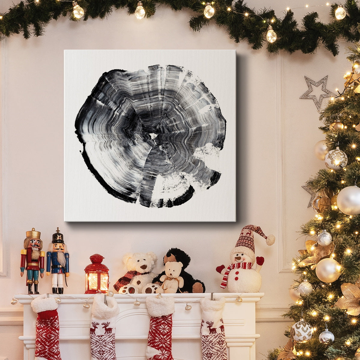 Tree Ring Abstract I-Premium Gallery Wrapped Canvas - Ready to Hang