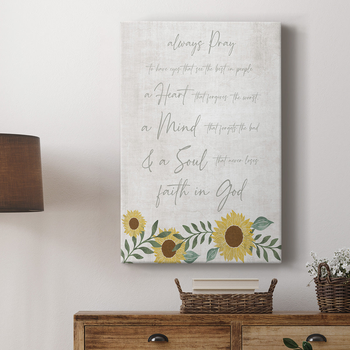 Always Pray - Canvas Art Print