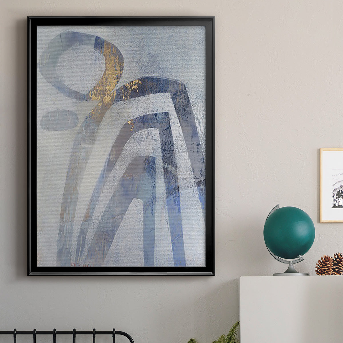 Linx IV - Modern Framed Canvas Print