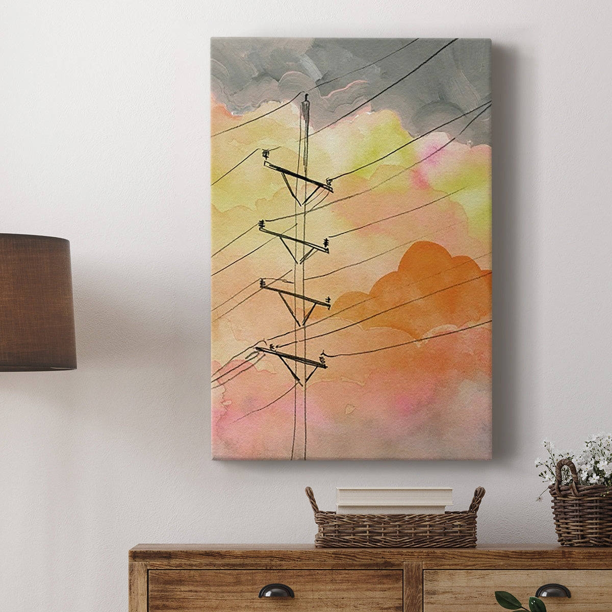 Cloudy Communication I Premium Gallery Wrapped Canvas - Ready to Hang