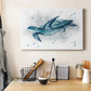 Blue Turtle II Premium Gallery Wrapped Canvas - Ready to Hang