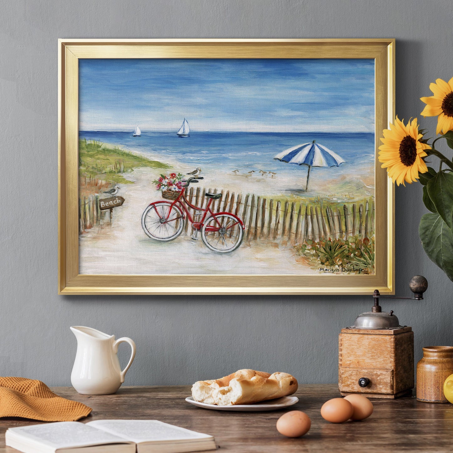 Beach Ride II Premium Classic Framed Canvas - Ready to Hang