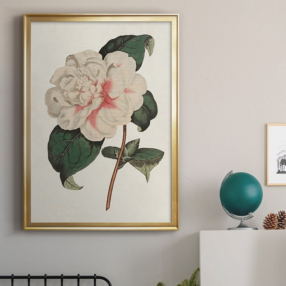 Pink Floral Mix VIII - Modern Framed Canvas Print