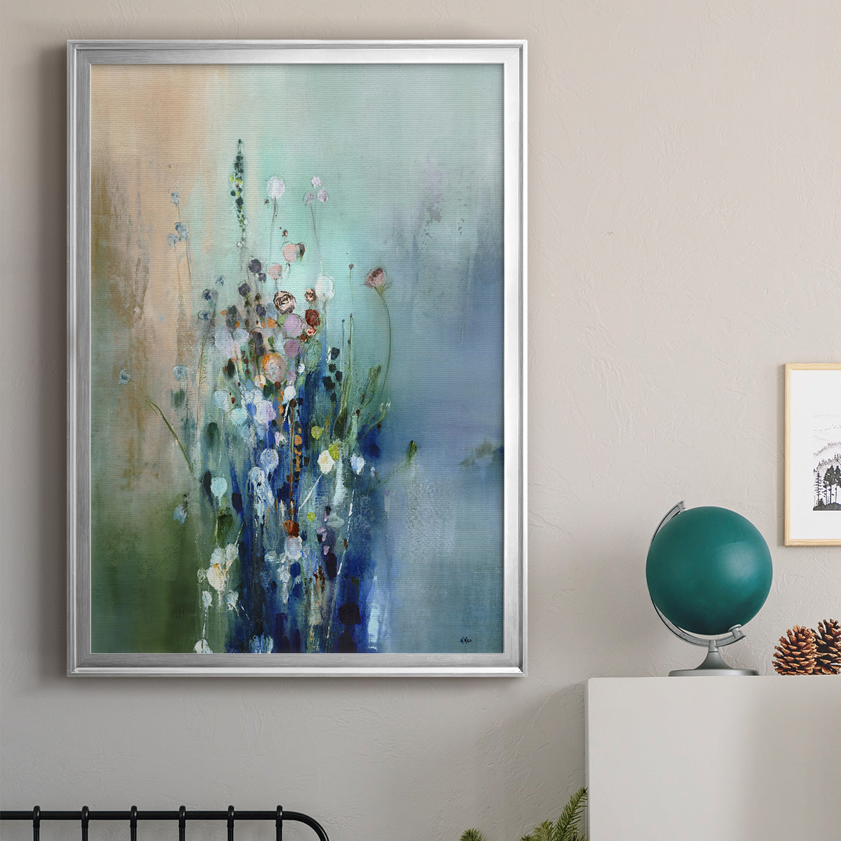 Current Air II - Modern Framed Canvas Print