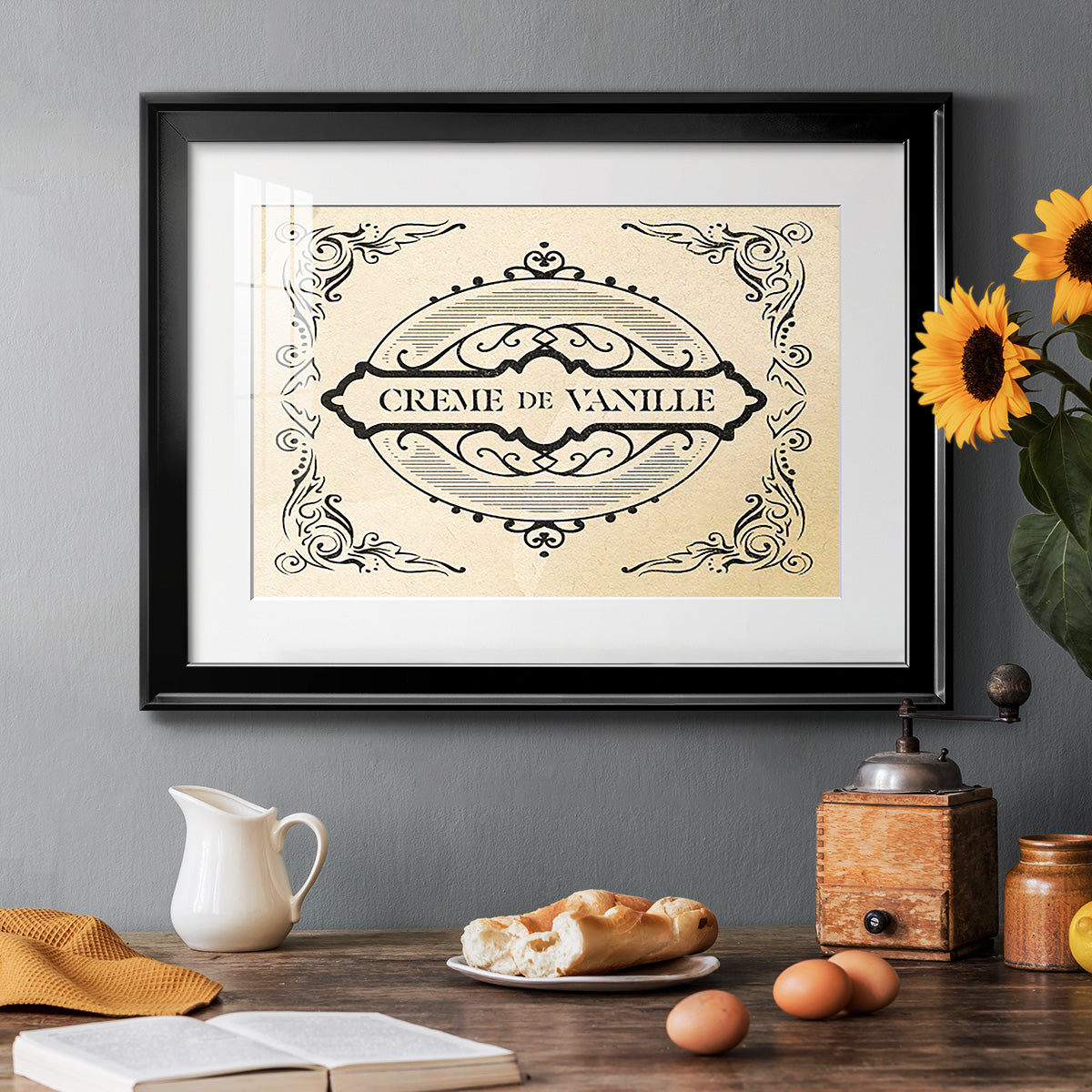 Antique French Label II - Modern Framed Art Print
