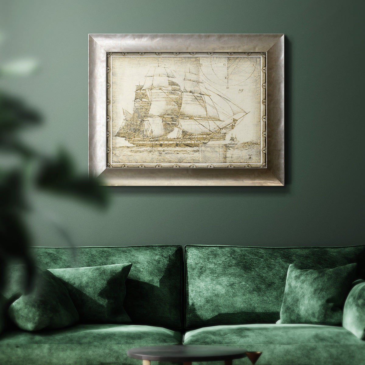 Ghost Ship I Premium Framed Canvas- Ready to Hang