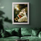 Classical portrait of the Frankland sisters by John Hoppner in an ornate weathered white frame displayed in a dark-toned interior setting.