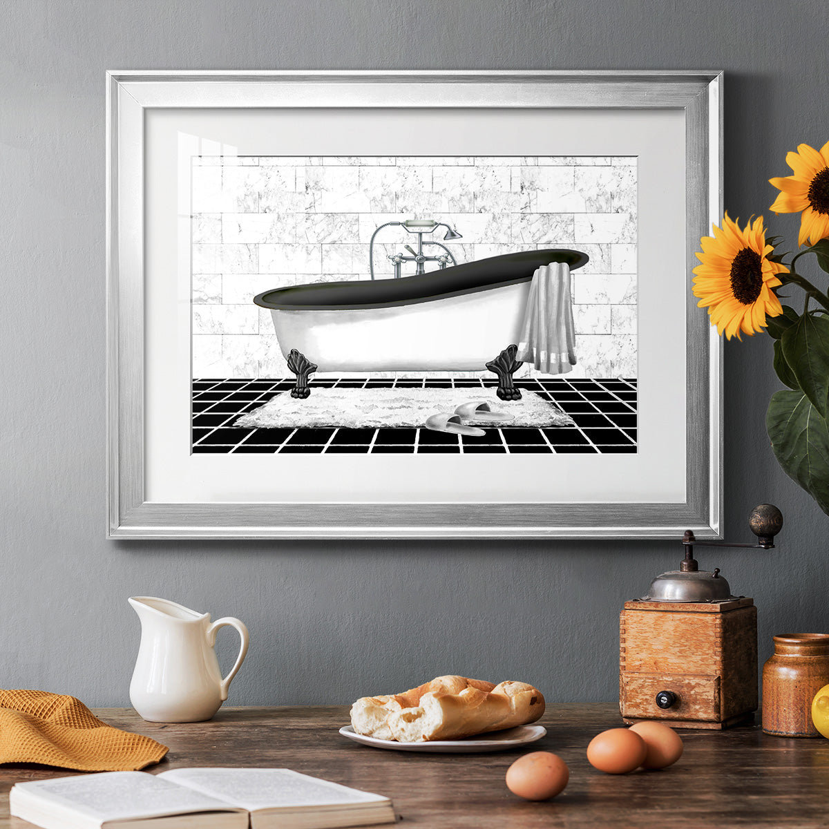 Modern Bath II - Modern Framed Art Print