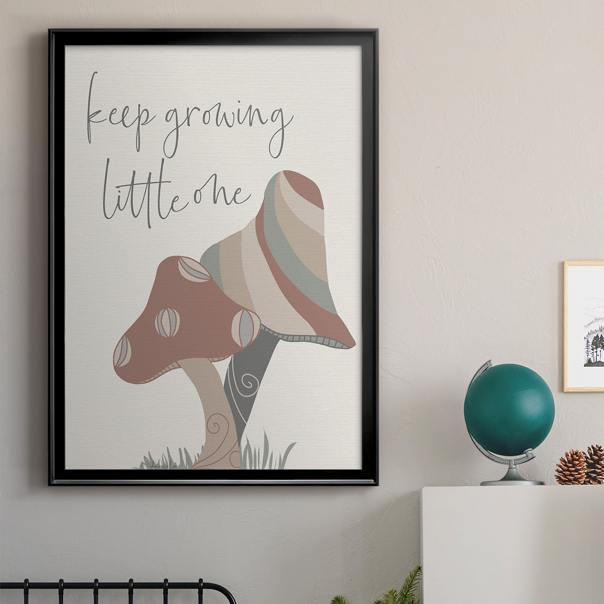 Keep Growing - Modern Framed Canvas Print