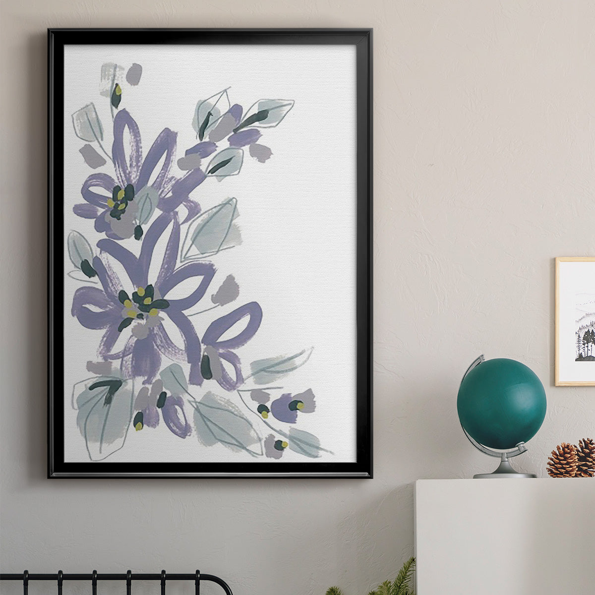 Periwinkle Patch I - Modern Framed Canvas Print