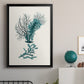 Antique Coastal Coral VI - Modern Framed Canvas Print