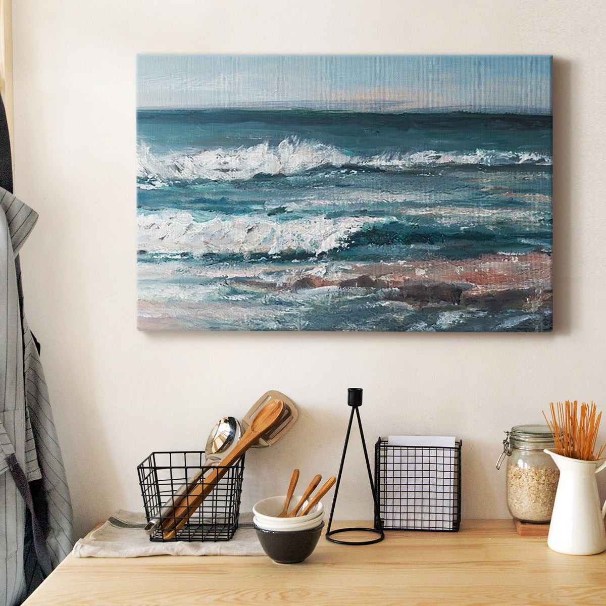 Ocean Breakers I Premium Gallery Wrapped Canvas - Ready to Hang