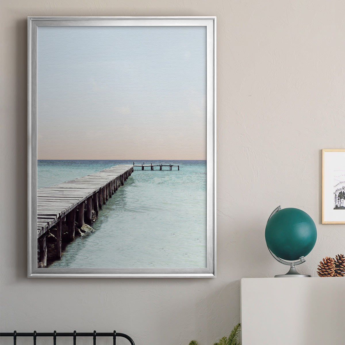 La Playa - Modern Framed Canvas Print