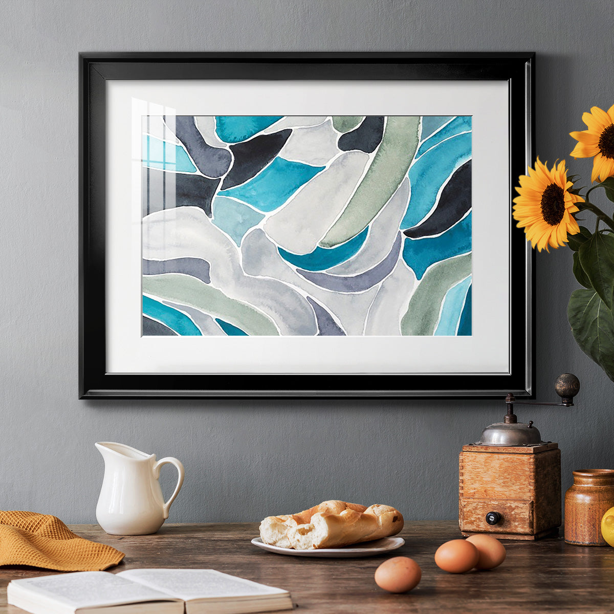 Subtle Billows I - Modern Framed Art Print