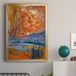 Cadmium Winter Solstice II - Modern Framed Canvas Print