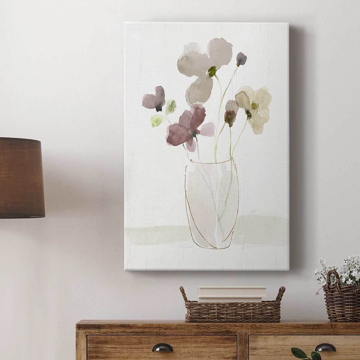 Choose Happy Bouquet II - Canvas Art Print