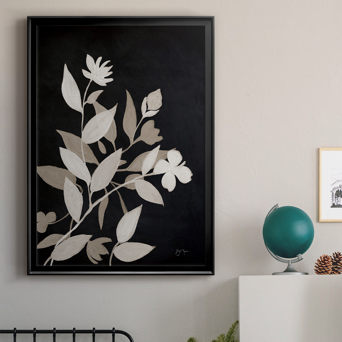 Midnight Silhouette I - Modern Framed Canvas Print