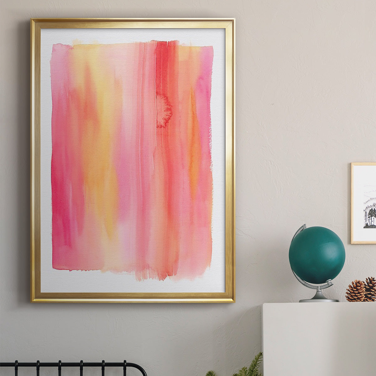 Summer Sherbet Wash I - Modern Framed Canvas Print