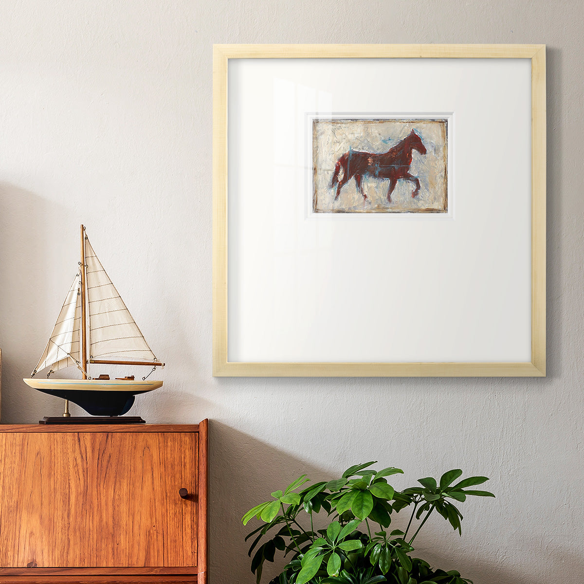 Iron Equine II Premium Framed Print Double Matboard