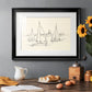 Coastal Contour Sketch II Premium Framed Print - Ready to Hang