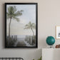 Palm Walk - Modern Framed Canvas Print