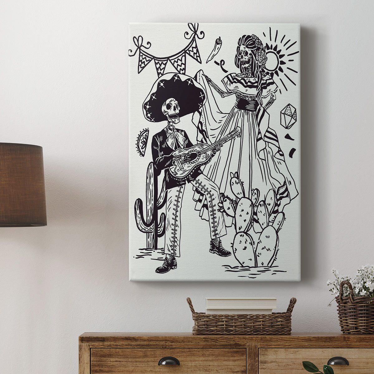 Day of the Dead Parade IV Premium Gallery Wrapped Canvas - Ready to Hang