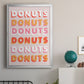 Donuts - Modern Framed Canvas Print
