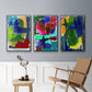 Brights Strokes I - Floater Framed Canvas Set