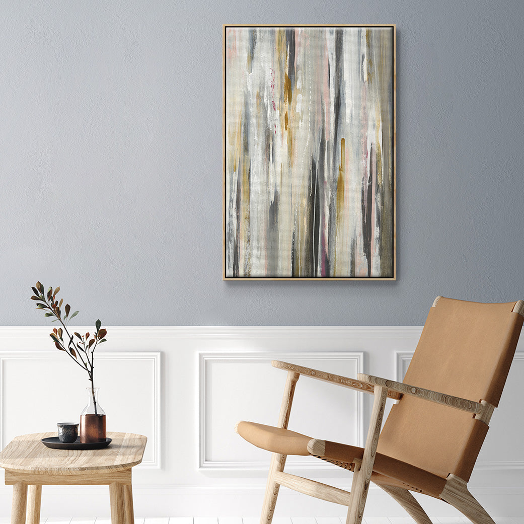 Color Ripple - Framed Premium Gallery Wrapped Canvas L Frame - Ready to Hang