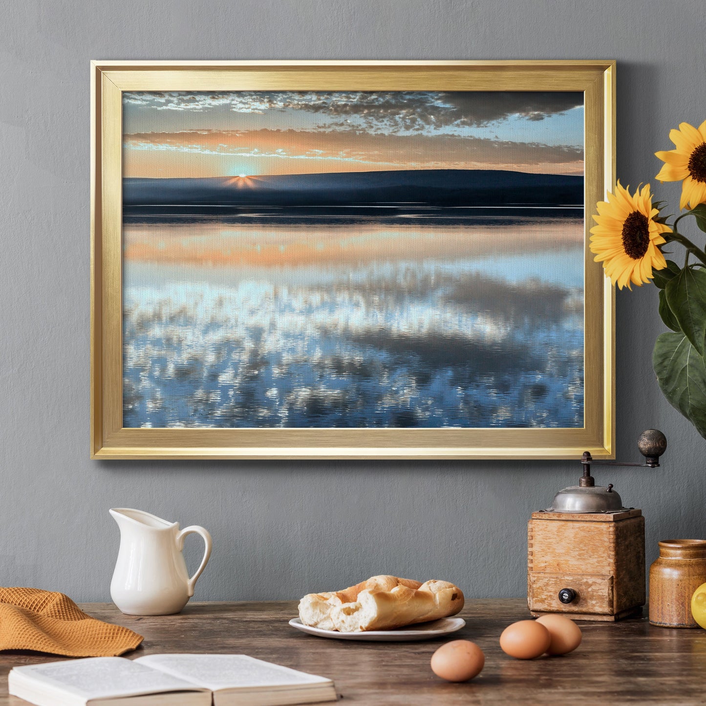 Serene Sunrise Premium Classic Framed Canvas - Ready to Hang