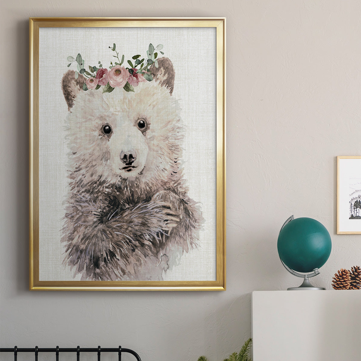 Dressy Cub - Modern Framed Canvas Print