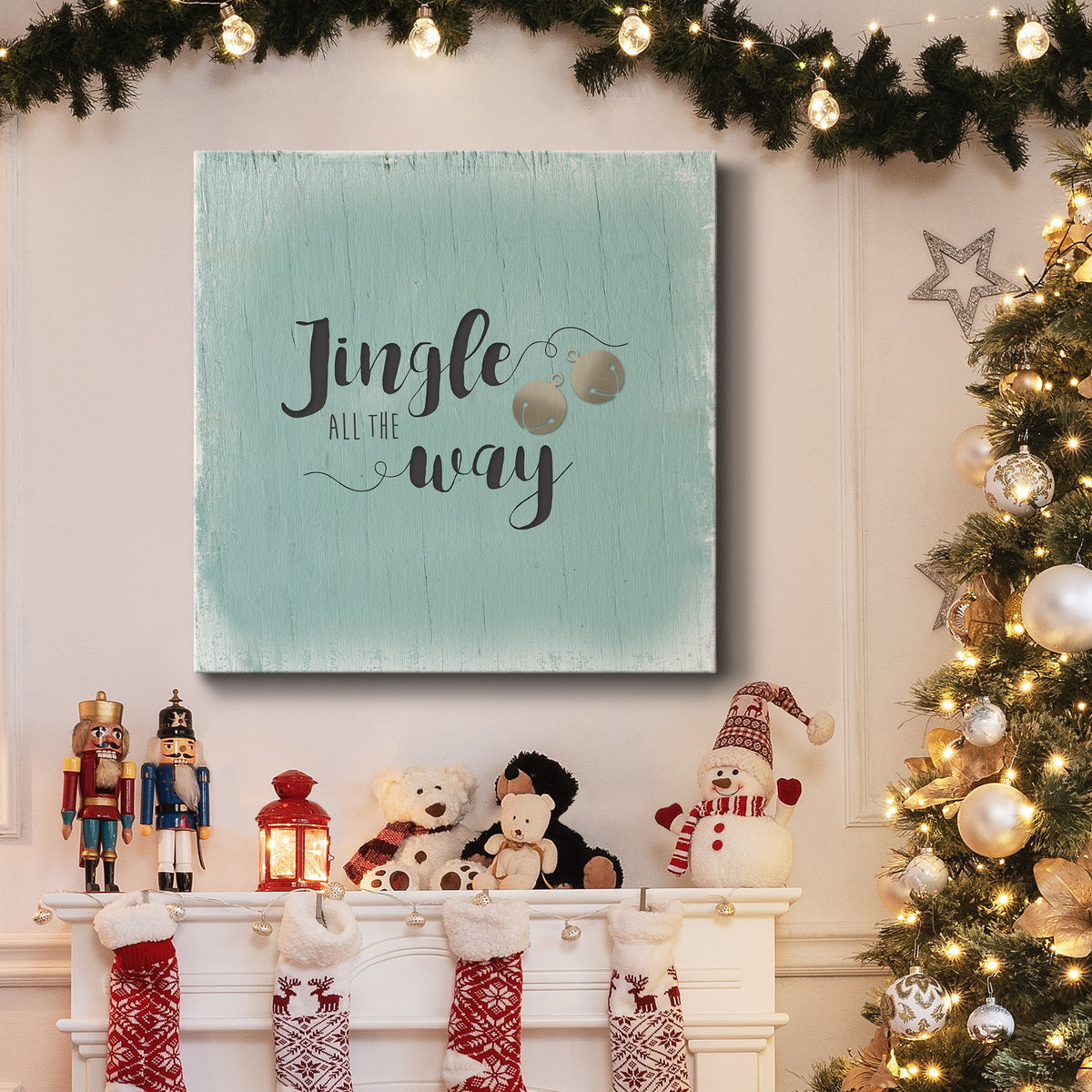 Jingle All The Way-Premium Gallery Wrapped Canvas - Ready to Hang