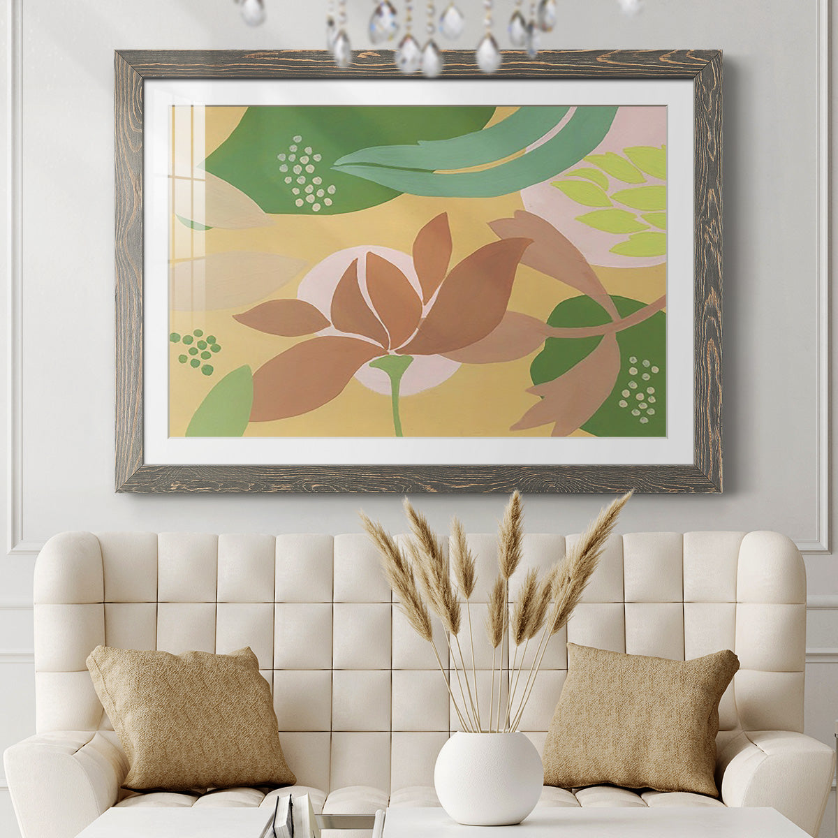 Neutral Blooms I-Premium Framed Print - Ready to Hang