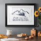 Move Mountains - Modern Framed Art Print