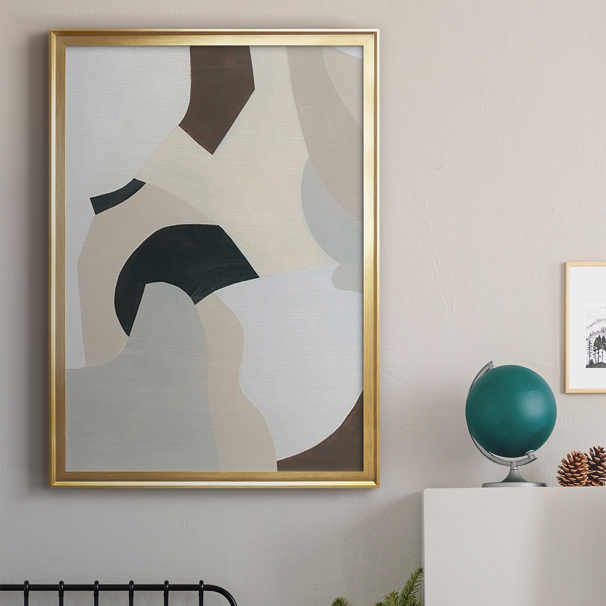 Shifting Neutrals I - Modern Framed Canvas Print