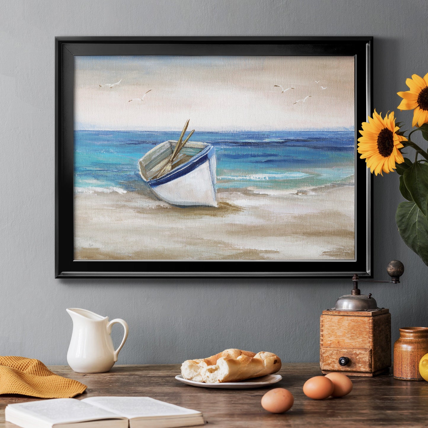 Shore Excursion - Modern Framed Canvas Print