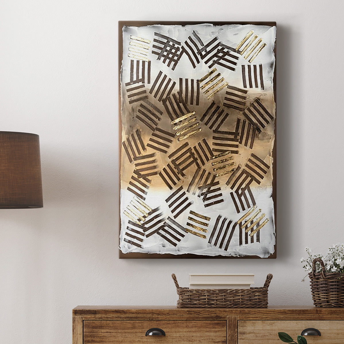 Raffia Palm II Premium Gallery Wrapped Canvas - Ready to Hang