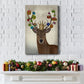 Christmas Gift Bearing Deer - Gallery Wrapped Canvas