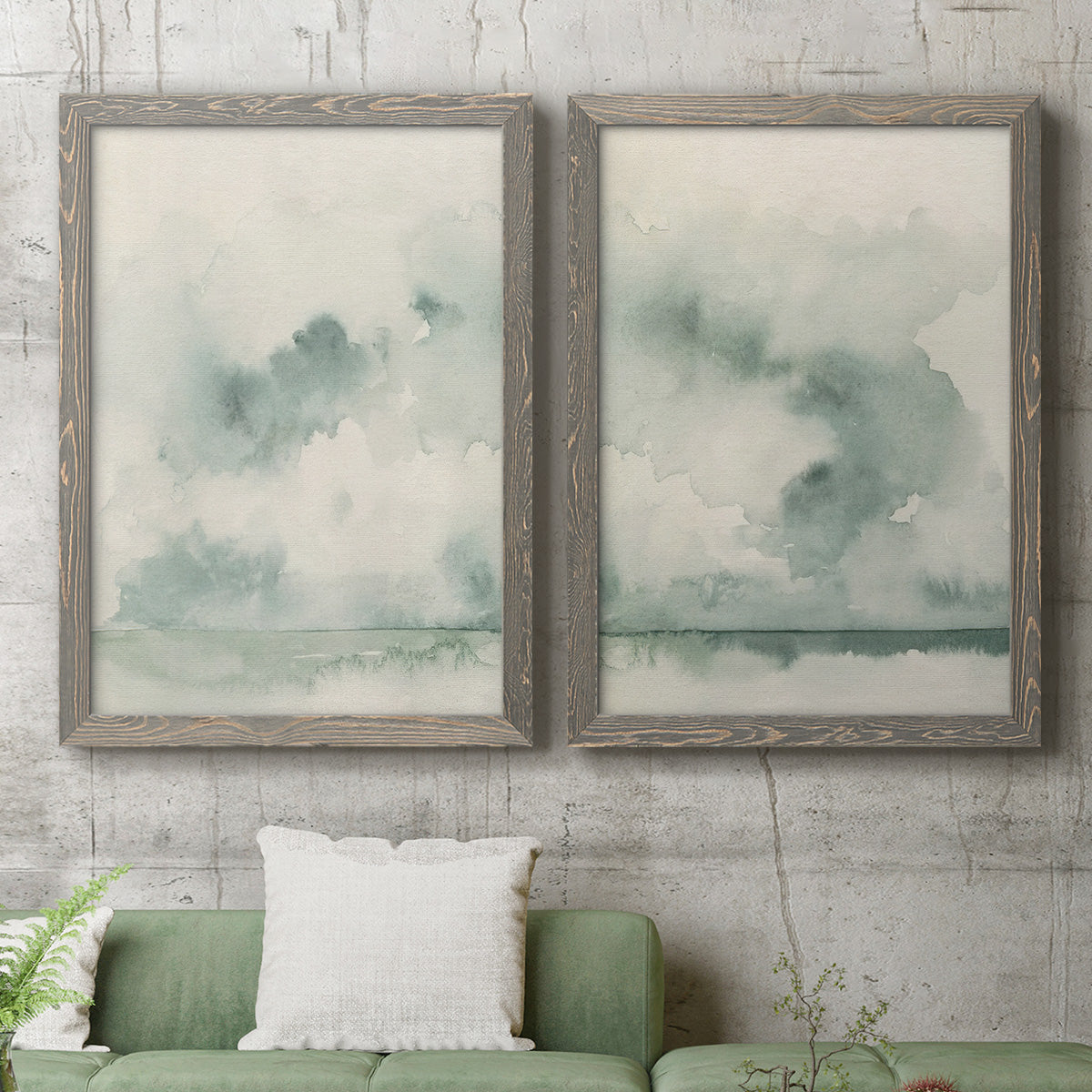 Ocean Impression I - Premium Framed Canvas 2 Piece Set - Ready to Hang