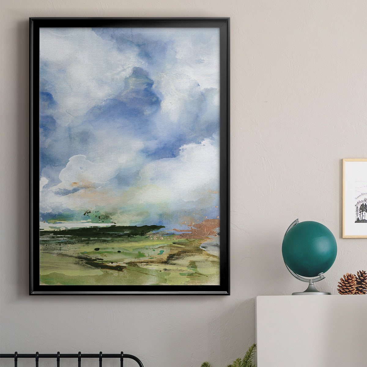 Spring Air II - Modern Framed Canvas Print