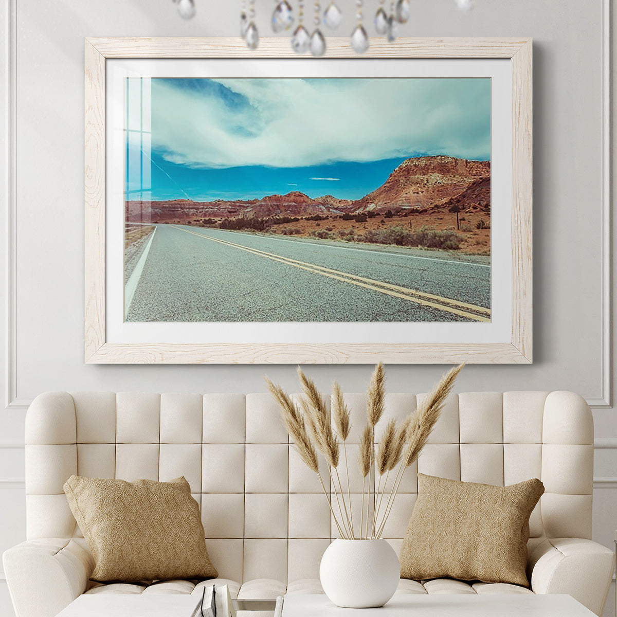 New Mexico Drive I - Barnwood Framed Art Print