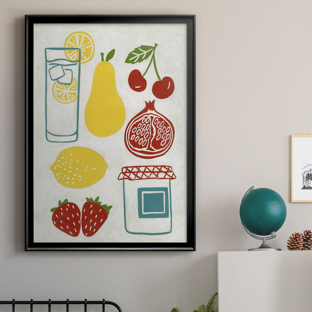 Sunday Picnic - Modern Framed Canvas Print