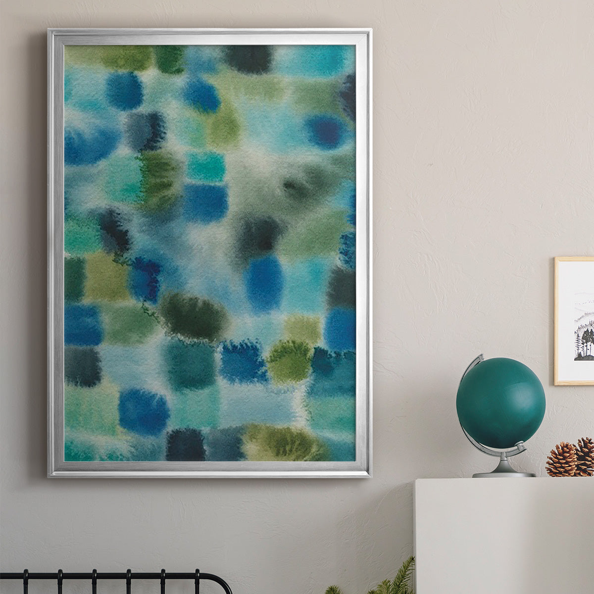 Earthy Plexus I - Modern Framed Canvas Print