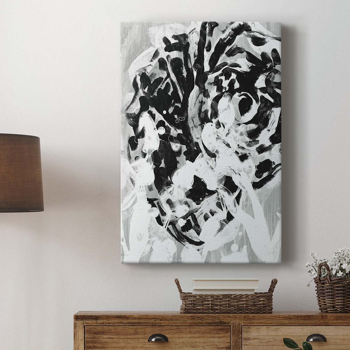 Ocean Inkblot III - Canvas Art Print