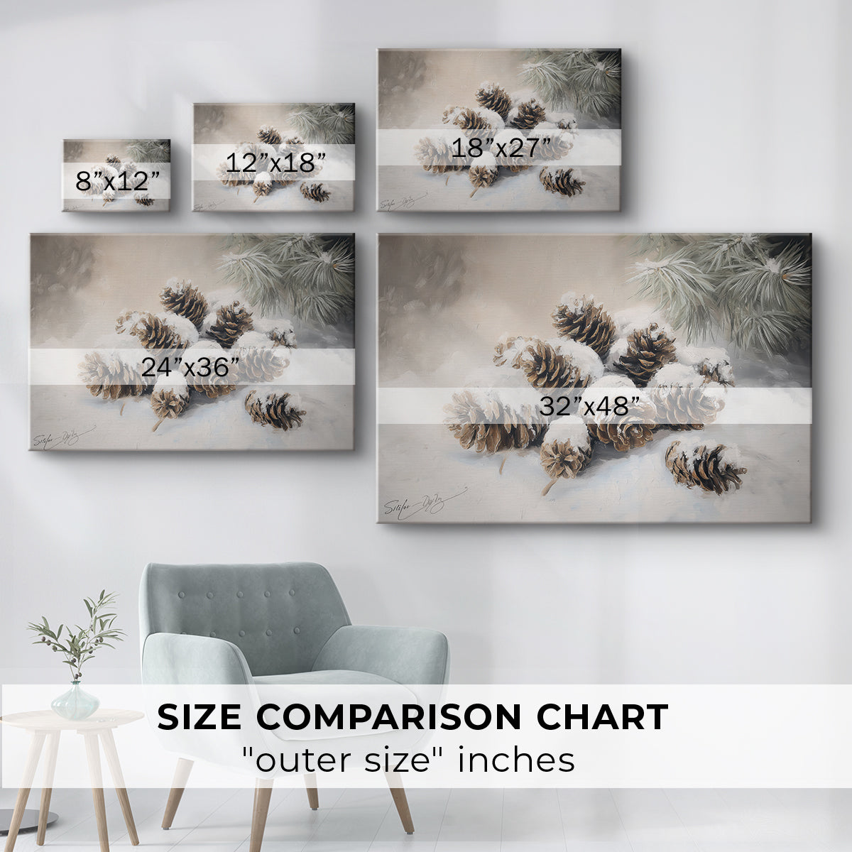 Silver Serenade of Eve - Canvas Art Print