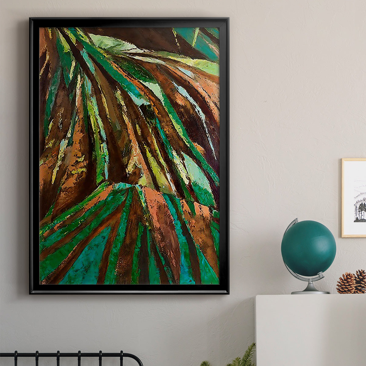 Las Palmas II - Modern Framed Canvas Print